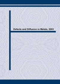 Enlarge image Cover: Defects and Diffusion in Metals VI - Trans Tech Publications Ltd