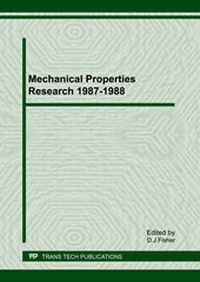 Abbildung von: Mechanical Properties Research 1987-1988 - Trans Tech Publications Ltd