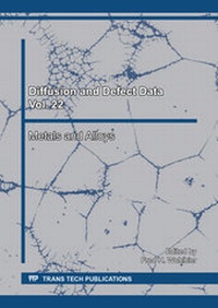 Abbildung von: Diffusion and Defect Data Vol. 22 - Trans Tech Publications Ltd