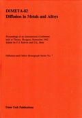 Cover: Diffusion in Metals and Alloys - Trans Tech Publications Ltd
