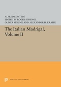 Cover: The Italian Madrigal - Princeton University Press