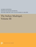 Cover: The Italian Madrigal - Princeton University Press