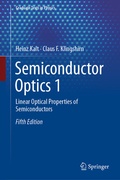 Cover: Semiconductor Optics 1 - Springer