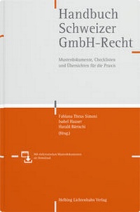 Abbildung von: Handbuch Schweizer GmbH-Recht - Helbing & Lichtenhahn