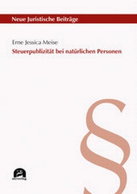 Abbildung von: Steuerpublizität bei natürlichen Personen - utzverlag GmbH