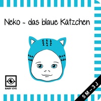 Bild vergrößern Bild: Neko - das blaue Kätzchen: Kontrastbuch für Babys - Gesichter · kontrastreiche Bilder angepasst an Babyaugen · Schwarz Weiß Primärfarben Buch für Neugeborene · Mein erstes Bilderbuch · Montessori Buch - BABY EYE