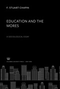 Cover: Education and the Mores - Columbia University Press