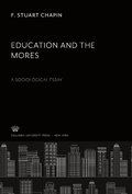 Cover: Education and the Mores - Columbia University Press