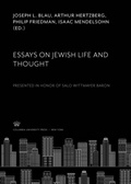 Cover: Essays on Jewish Life and Thought - Columbia University Press