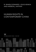 Cover: Human Rights in Contemporary China - Columbia University Press