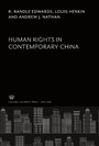 Cover: Human Rights in Contemporary China - Studies of the East Asian Institute