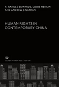 Cover: Human Rights in Contemporary China - Studies of the East Asian Institute