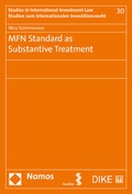 Cover: MFN Standard as Substantive Treatment - Facultas