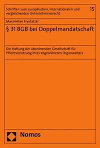 Abbildung von: § 31 BGB bei Doppelmandatschaft - Nomos
