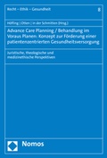 Abbildung von: Advance Care Planning / Behandlung im Voraus Planen: Konzept zur Förderung einer patientenzentrierten Gesundheitsversorgung - Nomos