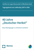 Abbildung von: 40 Jahre "Deutscher Herbst" - Nomos