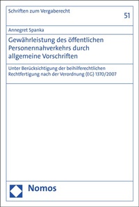 Abbildung von: Gewährleistung des öffentlichen Personennahverkehrs durch allgemeine Vorschriften - Nomos