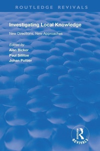 Enlarge image Cover: Investigating Local Knowledge - Routledge