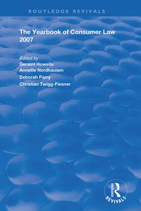 Abbildung von: The Yearbook of Consumer Law 2007 - Routledge