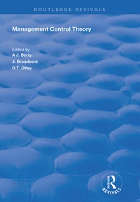 Enlarge image Cover: Management Control Theory - Routledge