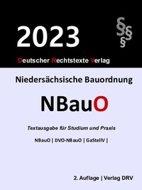 Abbildung von: Niedersächsische Bauordnung - Deutscher Rechtstexte Verlag