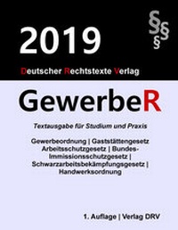 Abbildung von: Gewerberecht - Deutscher Rechtstexte Verlag