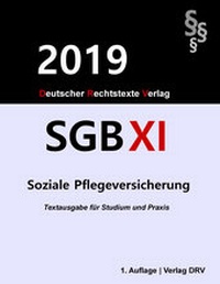 Abbildung von: SGB XI - Deutscher Rechtstexte Verlag