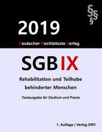Abbildung von: SGB IX - Deutscher Rechtstexte Verlag