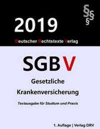 Abbildung von: Sozialgesetzbuch V - Deutscher Rechtstexte Verlag