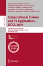Cover: Computational Science and Its Applications - ICCSA 2019 - Springer
