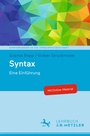 Cover: Syntax - J.B. Metzler