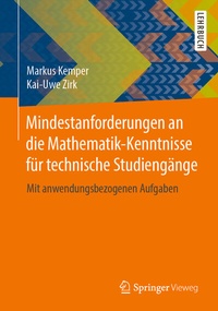 Abbildung von: Mindestanforderungen an die Mathematik-Kenntnisse für technische Studiengänge - Springer Vieweg