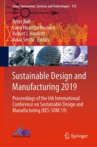 Enlarge image Cover: Sustainable Design and Manufacturing 2019 - Springer