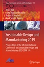 Cover: Sustainable Design and Manufacturing 2019 - Springer