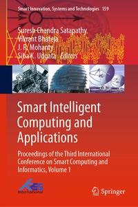 Enlarge image Cover: Smart Intelligent Computing and Applications - Springer