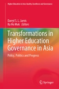 Cover: Transformations in Higher Education Governance in Asia - Springer