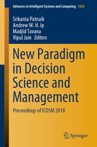 Enlarge image Cover: New Paradigm in Decision Science and Management - Springer