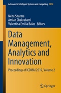 Cover: Data Management, Analytics and Innovation - Springer