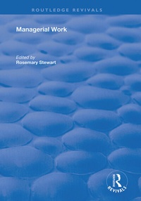 Enlarge image Cover: Managerial Work - Routledge
