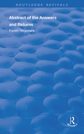 Cover: Census Reports: 1801 - Routledge