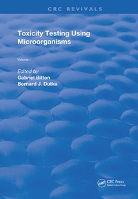 Enlarge image Cover: Toxicity Testing Using Microorganisms - CRC Press