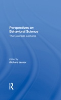 Cover: Perspectives On Behavioral Science - Routledge