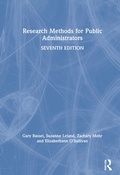 Cover: Research Methods for Public Administrators - Routledge