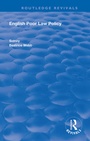 Cover: English Poor Law Policy - Routledge