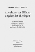 Cover: Anweisung zur Bildung angehender Theologen - Mohr Siebeck