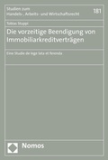 Abbildung von: Die vorzeitige Beendigung von Immobiliarkreditverträgen - Nomos