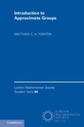 Cover: Introduction to Approximate Groups - Cambridge University Press