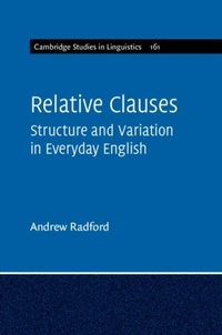 Abbildung von: Relative Clauses - Cambridge University Press