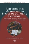Cover: Rejecting the Marginalized Status of Minority Languages - Multilingual Matters