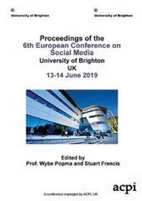 Abbildung von: ECSM 2019 - Proceedings of the 6th European Conference on Social Media - ACPIL